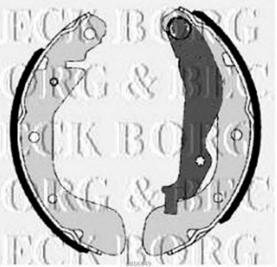 BORG & BECK bbs6349 -  Комплект тормозных колодок